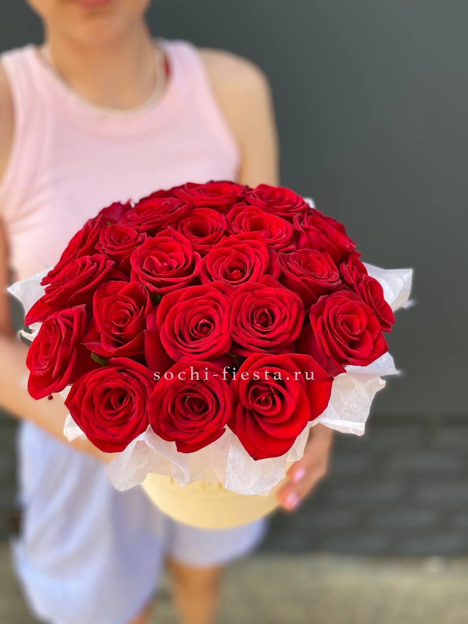 свадебная коробка XL с пионами для церемонии в Ангарске