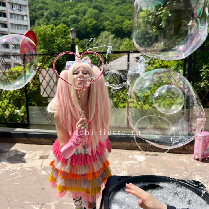 Шоу мыльных пузырей в Ангарске
