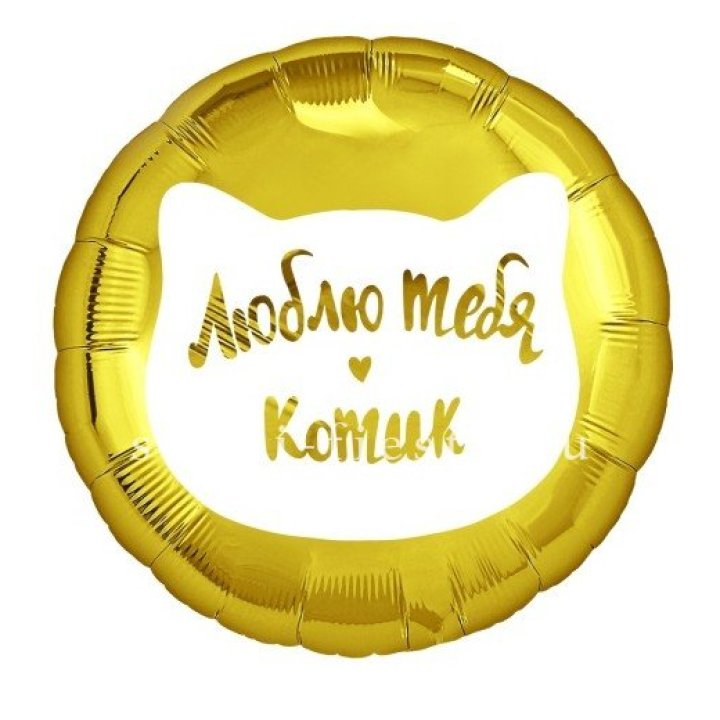 Фольгированный шар "Люблю тебя, Котик" в Ангарске
