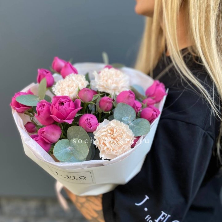 Букет с мисти бабблс №2 в Ангарске