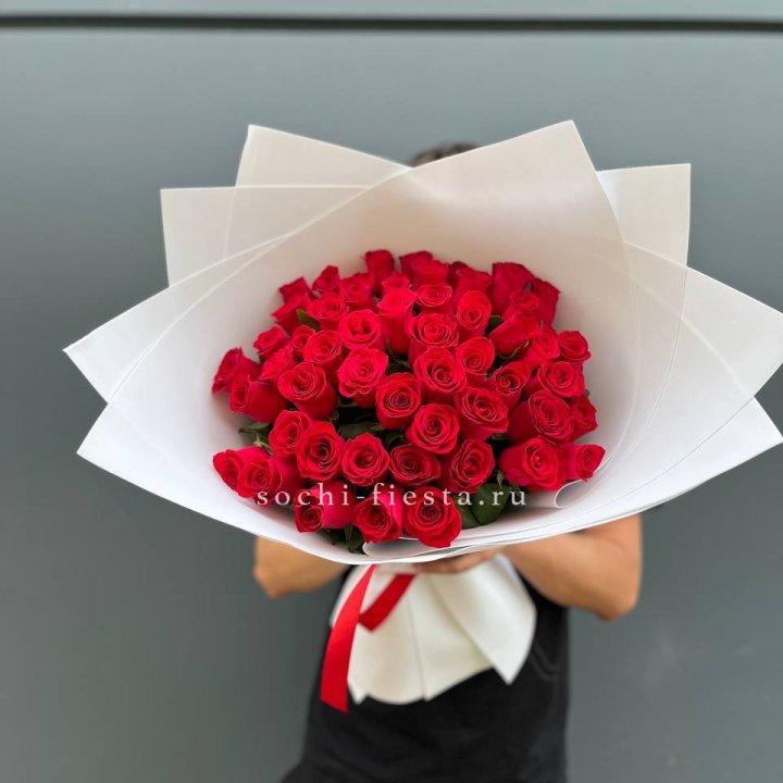 51  красная роза в Ангарске