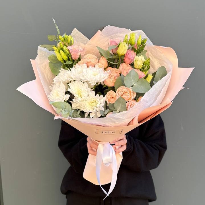 Букет "Персиковая нежность" в Ангарске