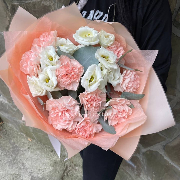  Букет диантусов "Пич" в Ангарске