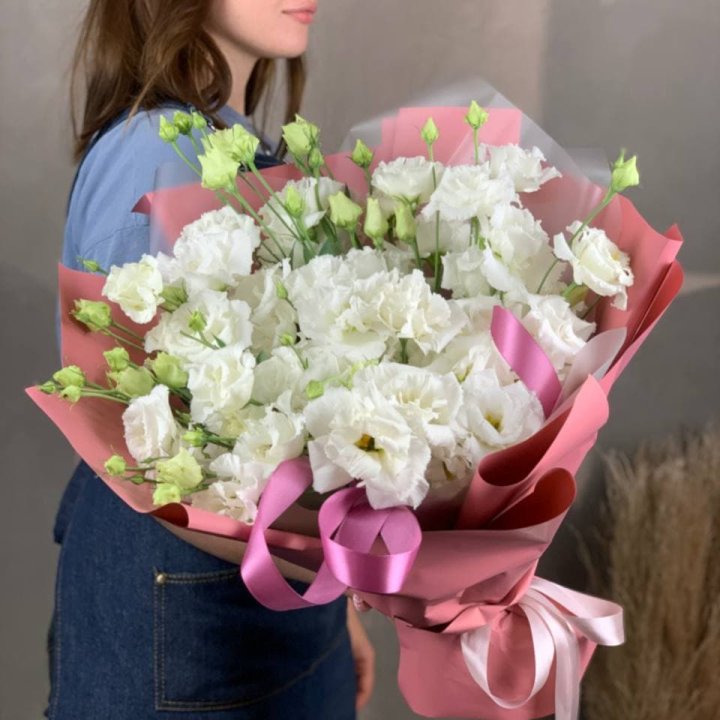 Букет эустом "Пудра" в Ангарске