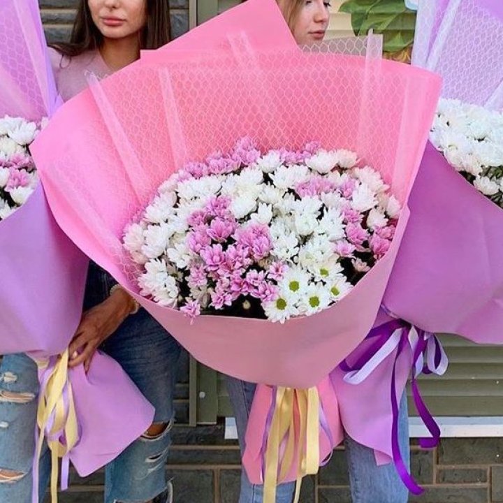 Букет хризантем №3 в Ангарске