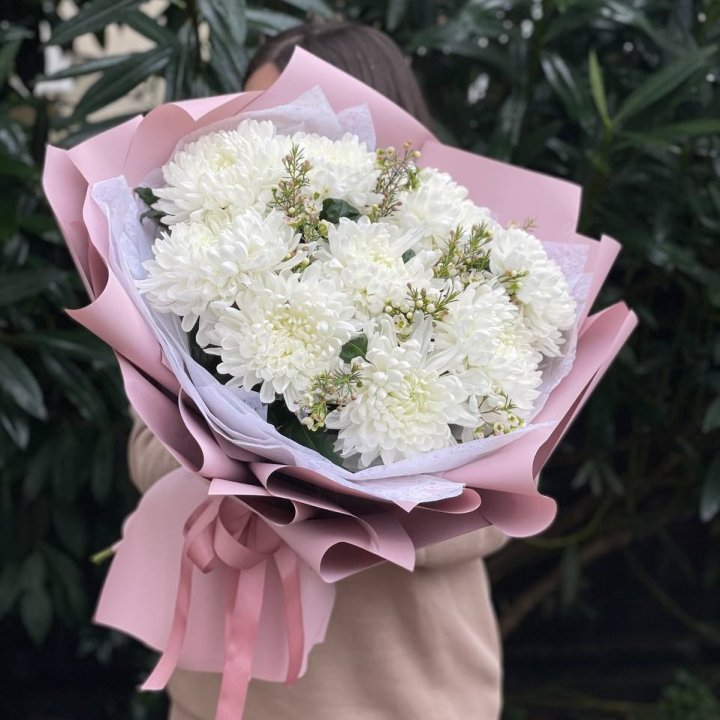 Букет хризантем №1 в Ангарске