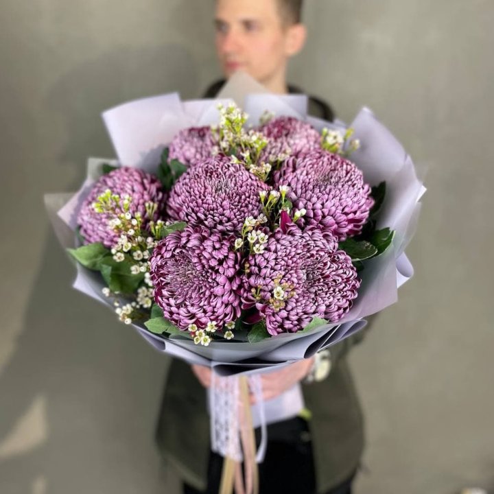 Букет хризантем "Палермо" в Ангарске