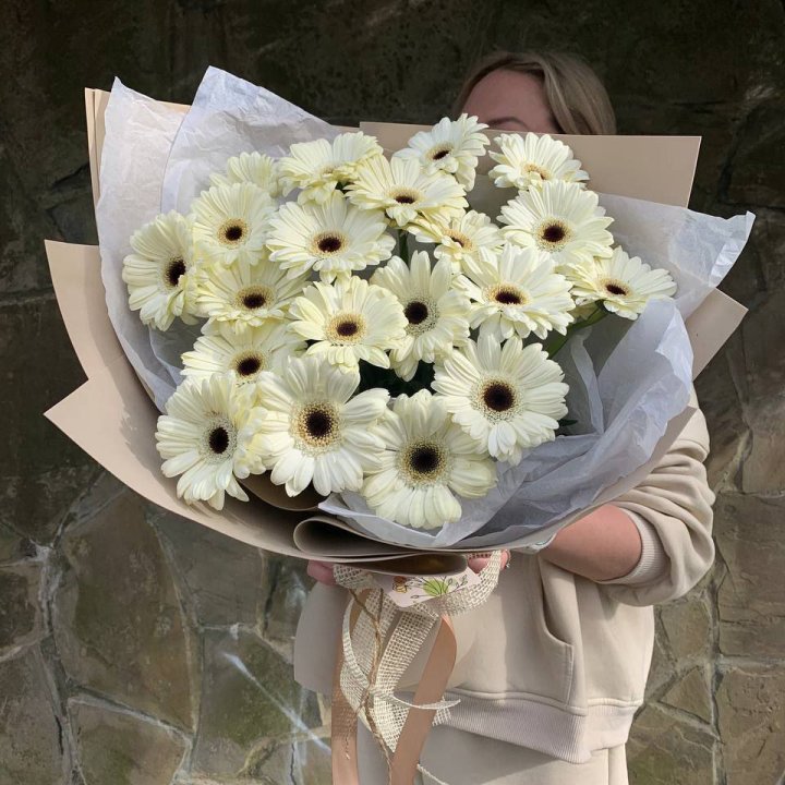 Букет голландских гербер "Шейн"" в Ангарске