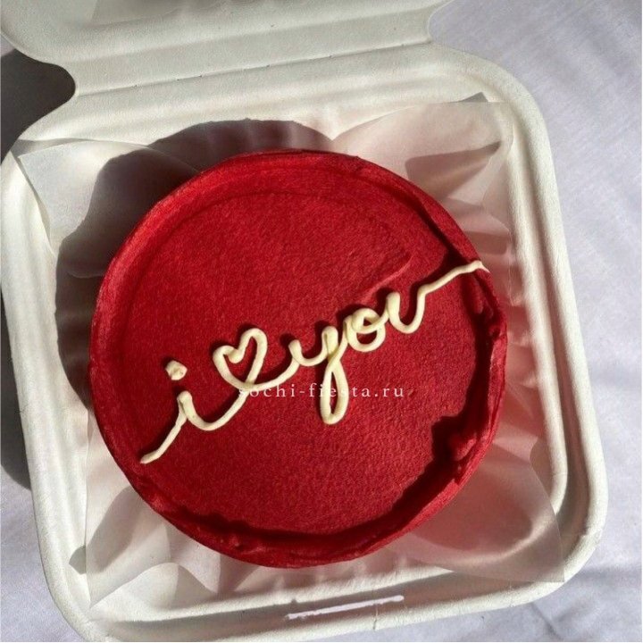 Бенто-торт "Я тебя люблю бесконечно" в Ангарске