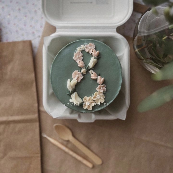 Бенто-торт "8 марта" green  в Ангарске