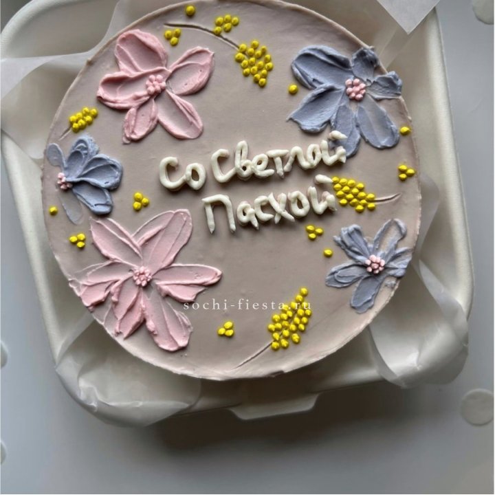 Бенто-торт "Светлой Пасхи" 3 в Ангарске