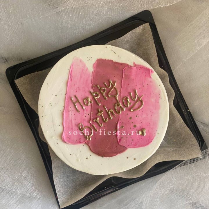 Бенто-торт "С днём рождения" пастель в Ангарске