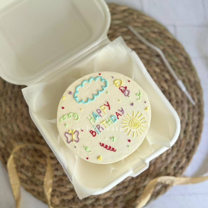 Бенто-торт "С днем рождения!"  в Ангарске