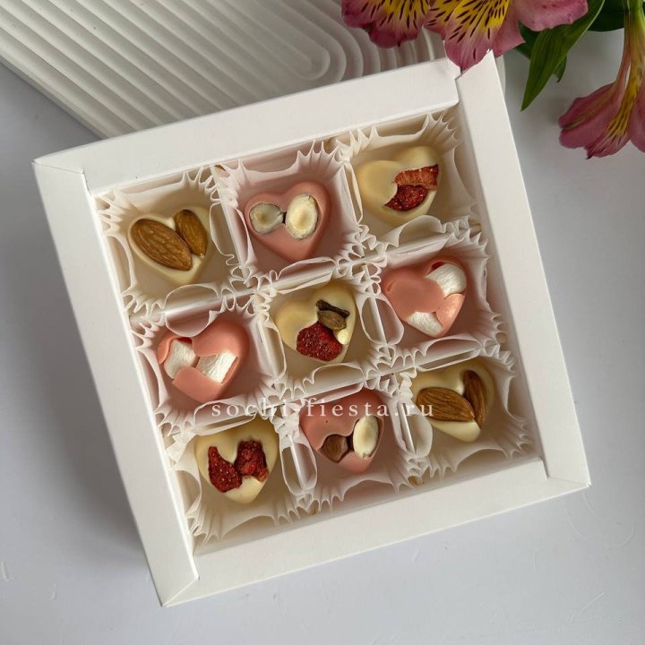 Набор конфет из бельгийского шоколада Сердца в Ангарске