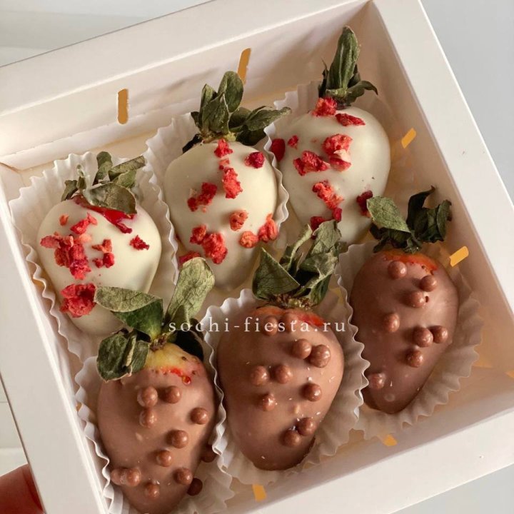 Клубника в шоколаде 6 ягод в Ангарске