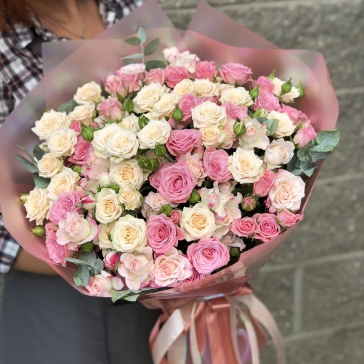 21 кустовая роза в Ангарске