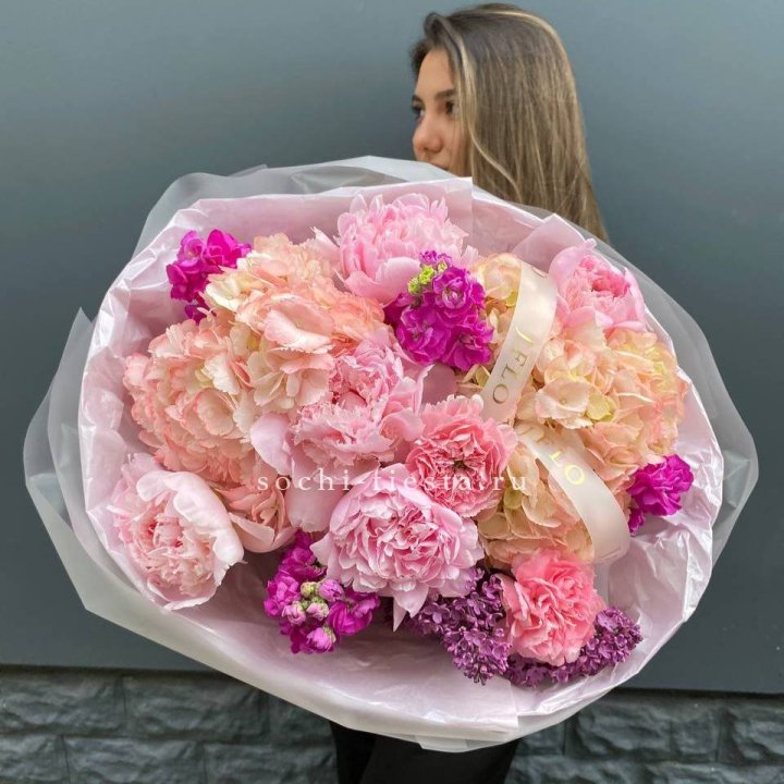  Букет "Фловер пионс" в Ангарске