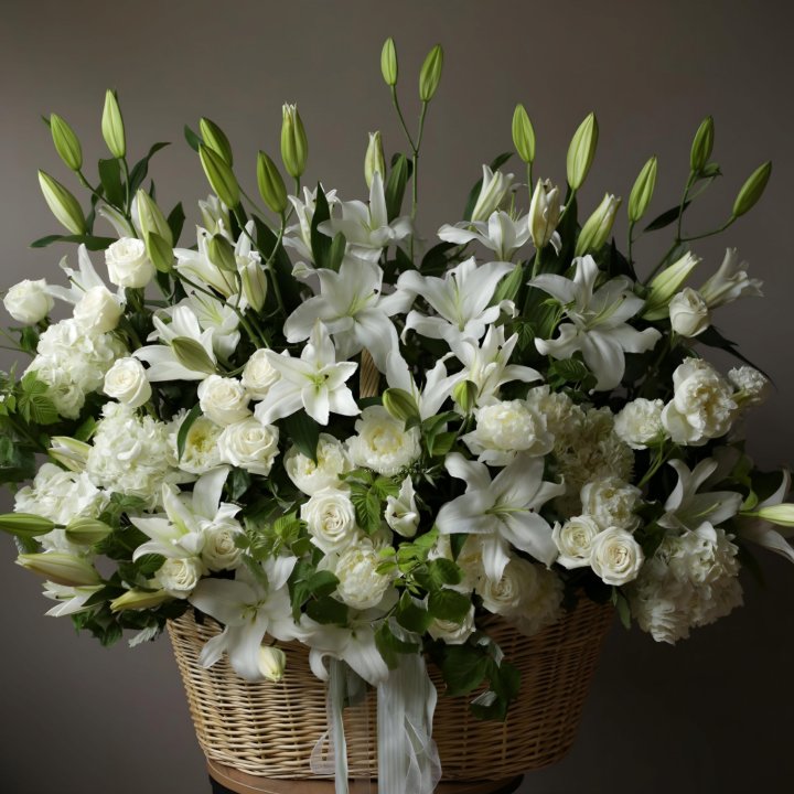 Цветочная корзина макси №3 в Ангарске