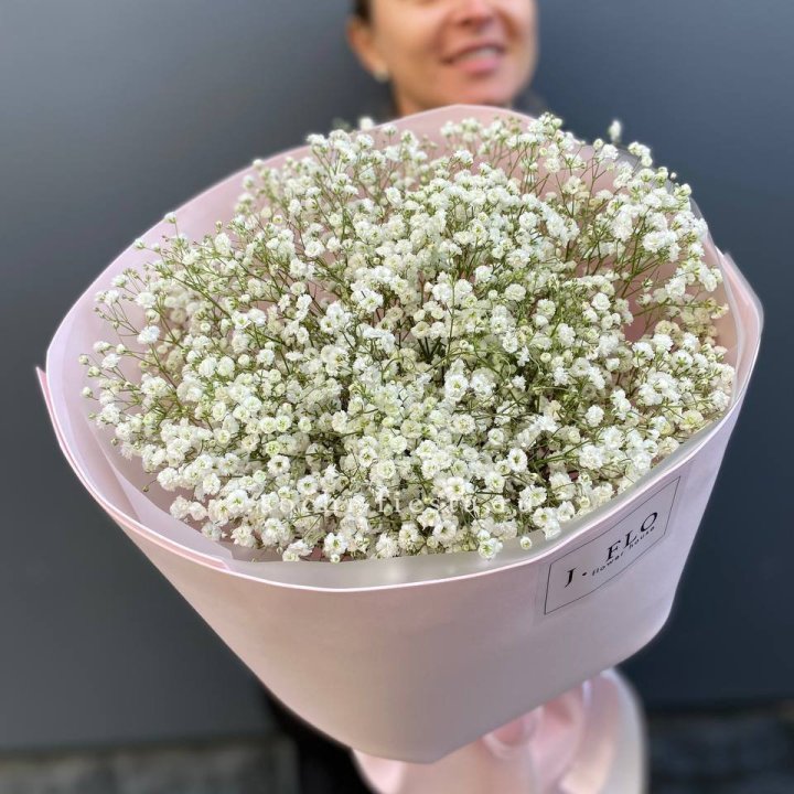 11 белых гипсофил в фоамиране в Ангарске