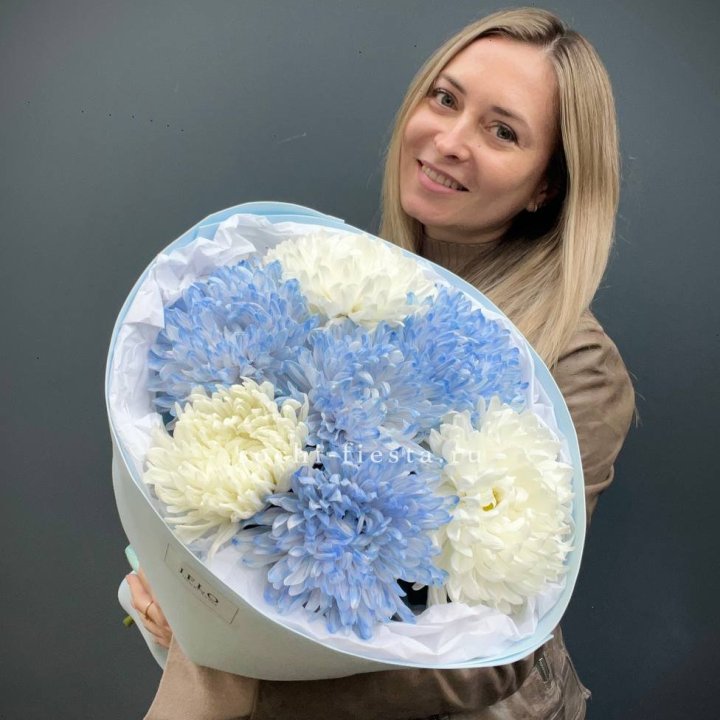 Букет из 7 хризантем  в Ангарске