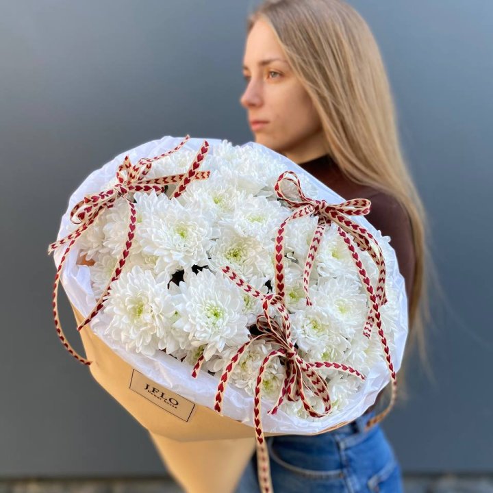 Букет "Хризантемы с любовью" в Ангарске