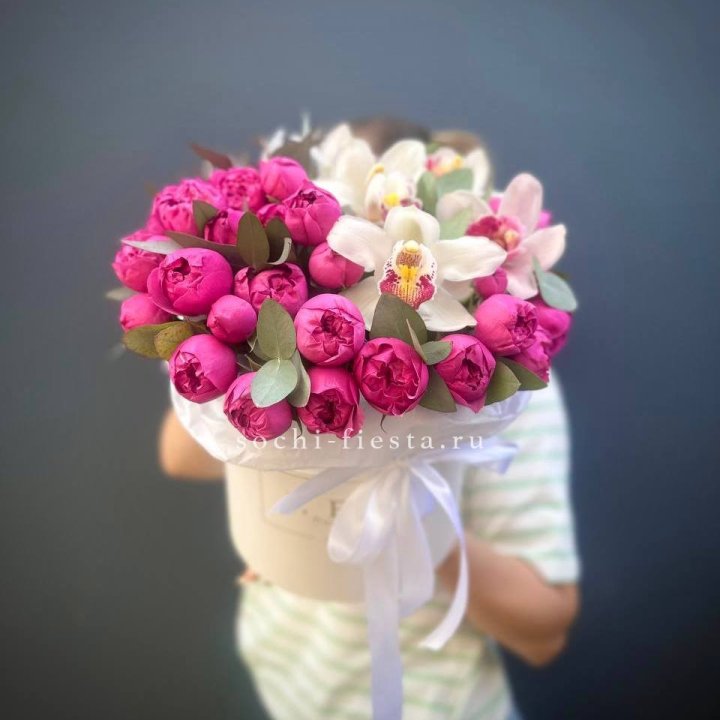 Бокс дуо мисти и орхидеи в Ангарске