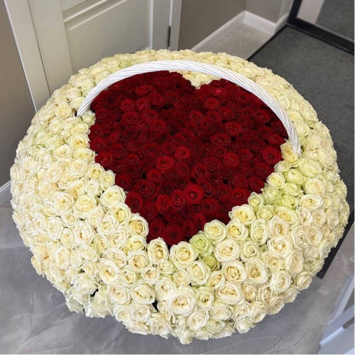 501 роза сердце в Ангарске