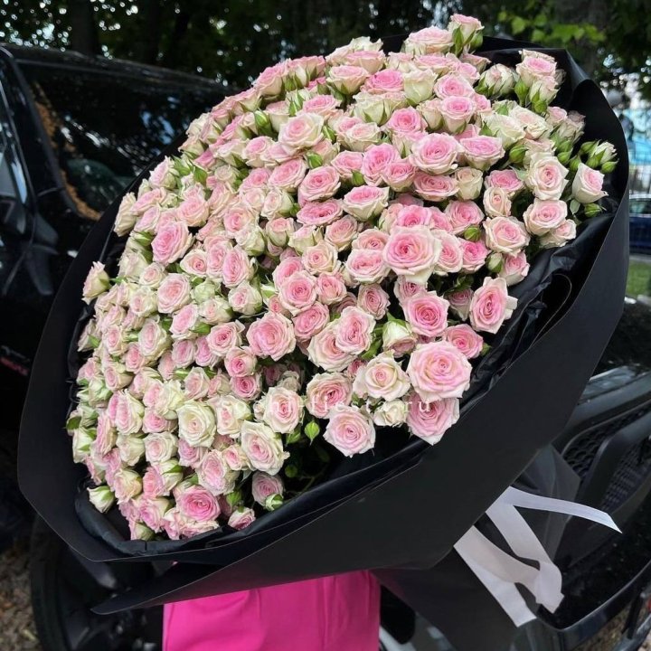 101 кустовая роза "Твистер" в Ангарске