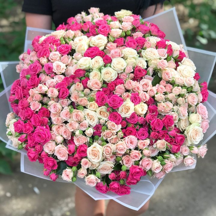 101 кустовая роза в Ангарске