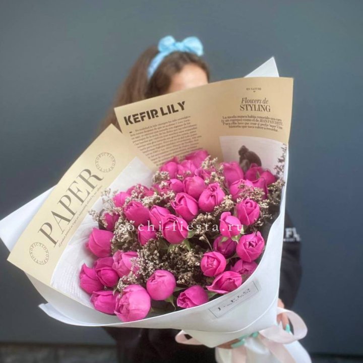 Пионовидные розы баблс №3 в Ангарске