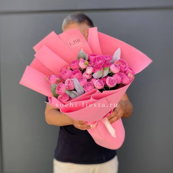 Пионовидные розы баблс №2 в Ангарске