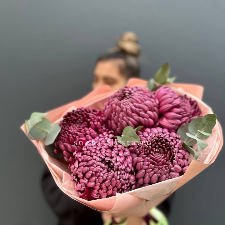 Хризантемы  Бигуди  в Ангарске