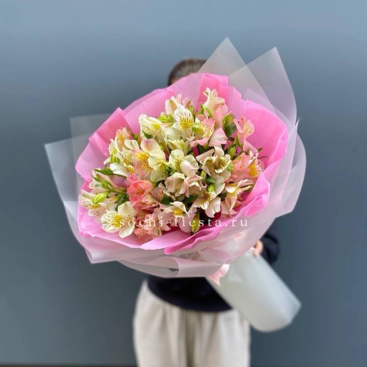 букет альстромерий "Черри" в Ангарске