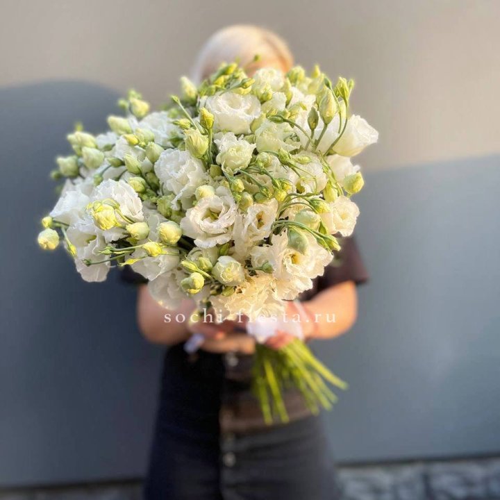 Букет эустом под ленту  в Ангарске