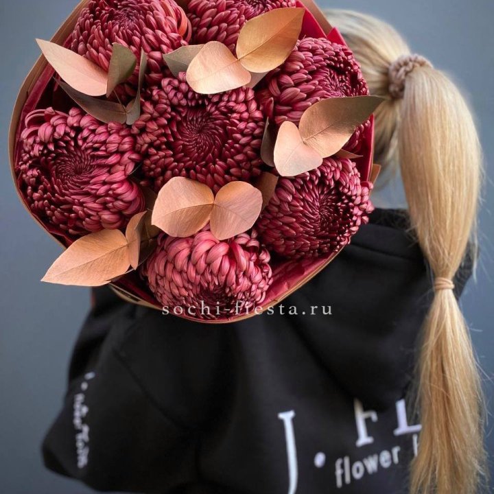 Хризантемы "Голд шоколад" в Ангарске