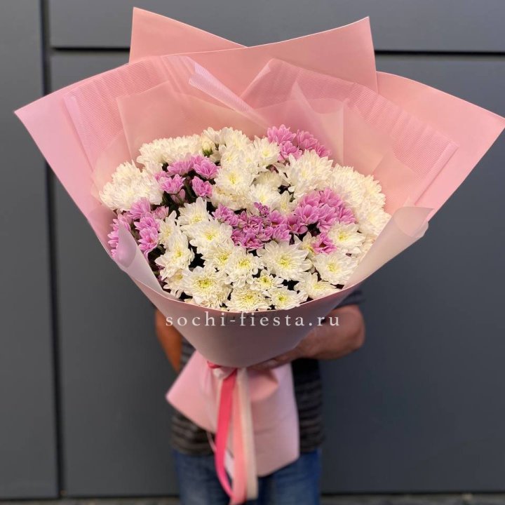  Букет хризантем- гигант  в Ангарске