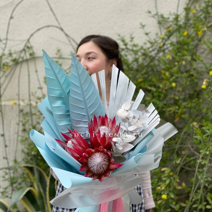 Букет из протеи "Клеопатра-2" в Ангарске