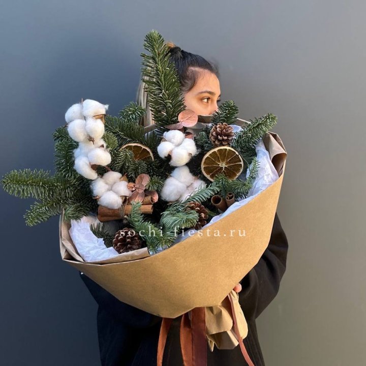 Зимний букет с нобилисом в Ангарске