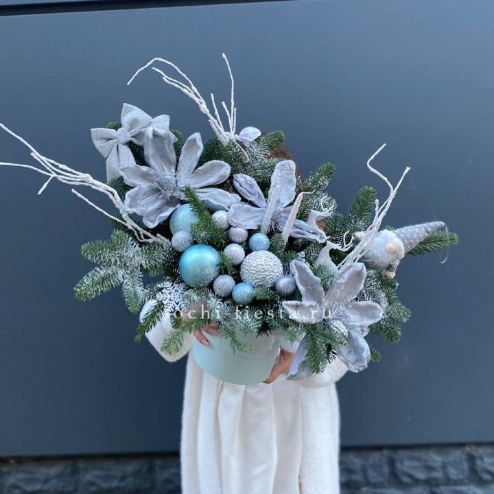 Композиция "Снежный цветок" в Ангарске