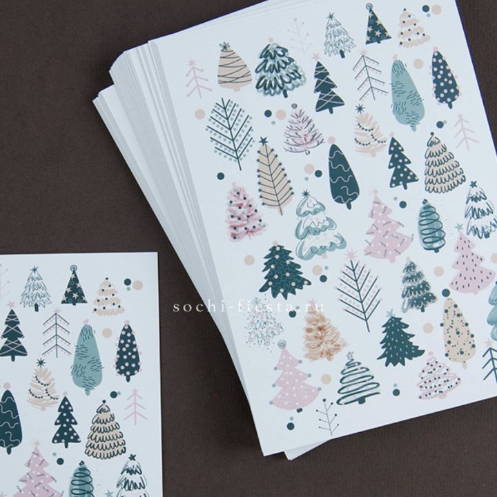 Открытка к букету "Елки" в Ангарске