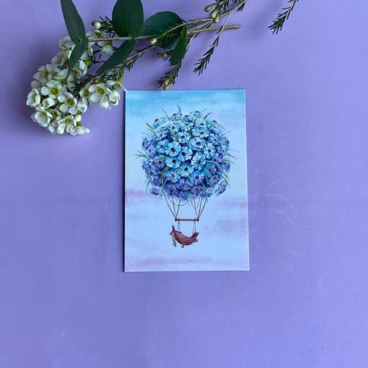 Открытка к букету "Флоростат" в Ангарске