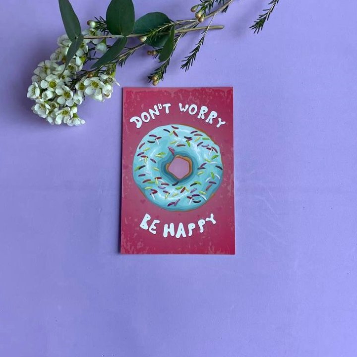 Открытка к букету "Не волнуйся..." в Ангарске