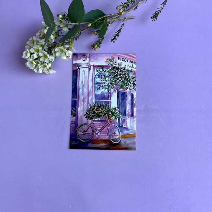 Открытка к букету "Розовый" в Ангарске