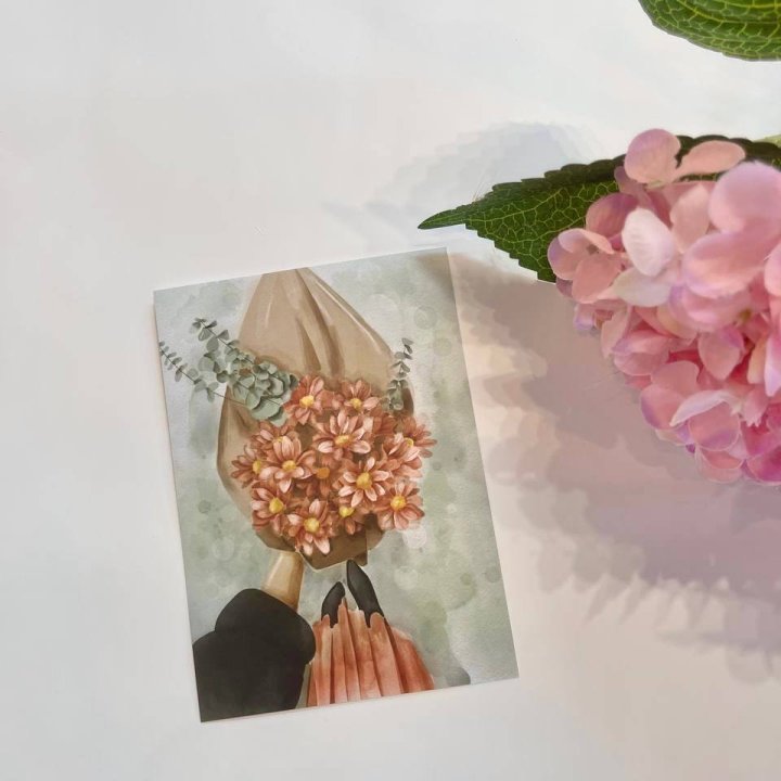 Открытка к букету "Букет" в Ангарске