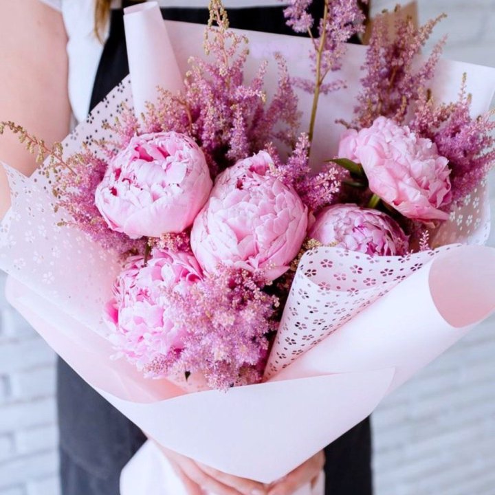 Букет пионов "Мелиса" в Ангарске