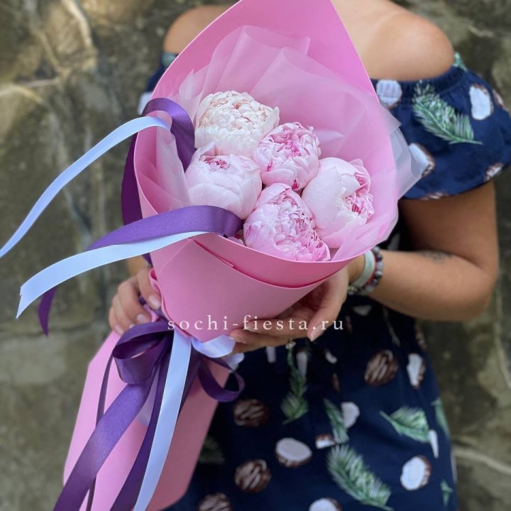 Букет пионов "НАЙ" в Ангарске