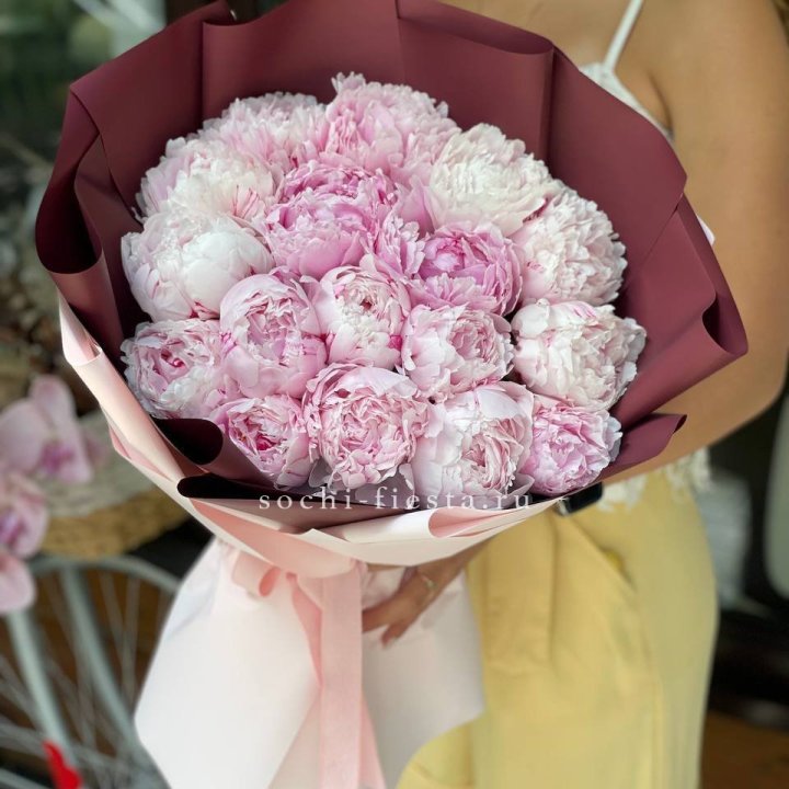 Букет с пионами №5 в Ангарске