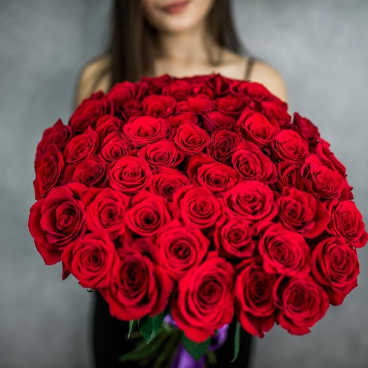 51 красная роза в Ангарске
