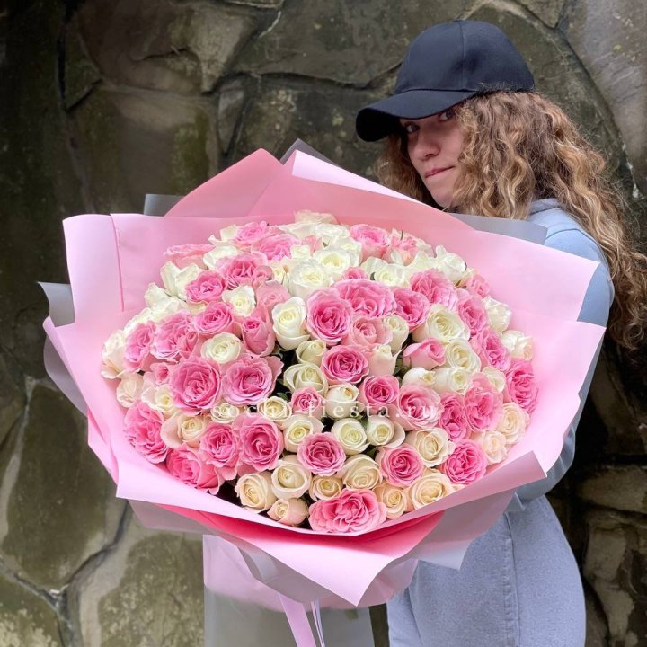 101 роза Миксбери в Ангарске