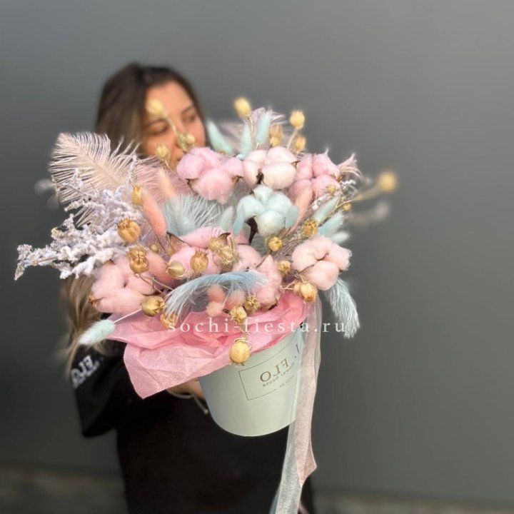 Авторский бокс с сухоцветами №2 в Ангарске